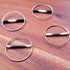 Silver Porcupine Quill Hoops
