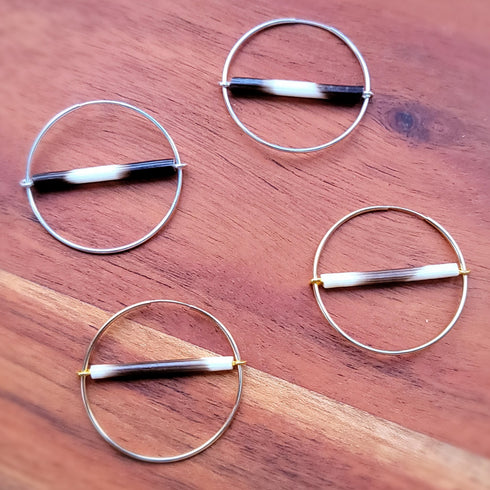Porcupine Quill Gold Hoops