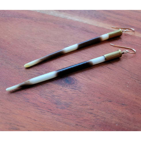 Yellowstone Quill Bullet Earrings