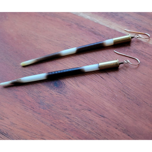 Yellowstone Quill Bullet Earrings