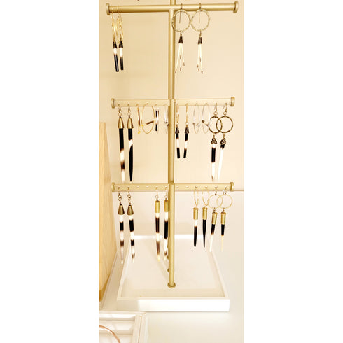 Yellowstone Quill Bullet Hoop Earrings