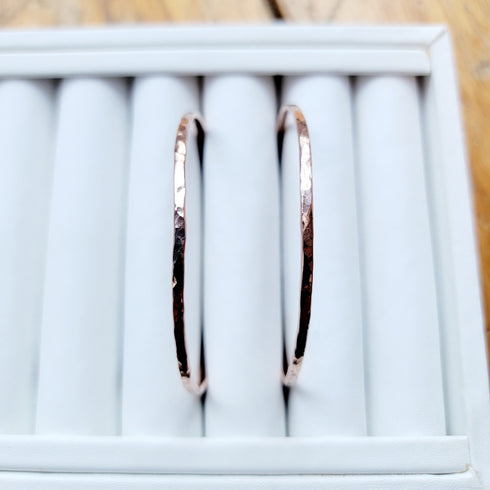 Rose Gold Hammered Cuff