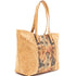 Bright Leaf & Foliage Cork Pattern Large Tote