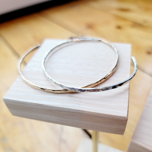 Hammered Silver Cuff