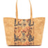 Bright Leaf & Foliage Cork Pattern Large Tote