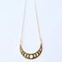 Celestial Moon Phase Half Circle Boho Necklace
