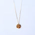 Minimalist Wavy Disc Gold Necklace