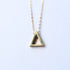 Minimalist Gold Floating Triangle Necklace