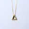 Minimalist Gold Floating Triangle Necklace