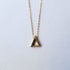 Minimalist Gold Floating Triangle Necklace