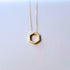 Gold Floating Hexagon Necklace
