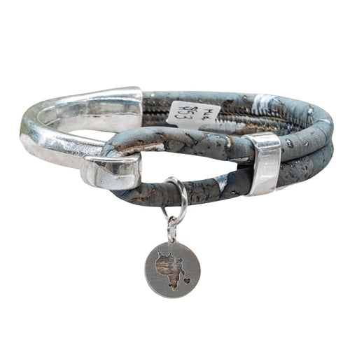 Sebago Lake Charm Cork Bracelet