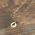 Mini Maine Circle Gold Necklace