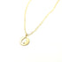 Mini Maine Circle Gold Necklace