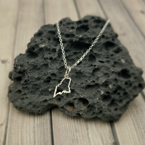 Mini Maine Outline Necklace