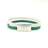 White & Teal Thin Cork Bracelet