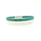 White & Teal Thin Cork Bracelet