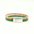 Tan & Green Thin Cork Bracelet
