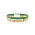 Tan & Green Thin Cork Bracelet