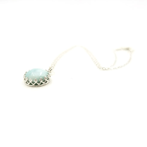Larimar Bezel Necklace