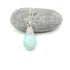 Aqua Chalcedony Wrapped .925 Necklace