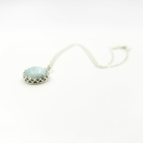 Larimar Bezel Necklace
