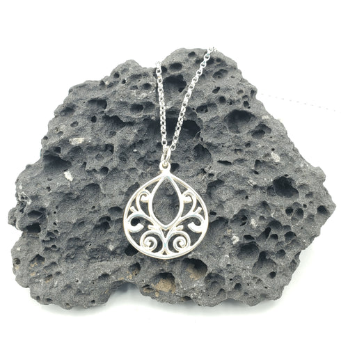 Filagree Charm .925 Necklace
