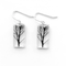 Small Tree Earrings, Sterling Silver