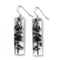 Tall Forest Earrings, Sterling Silver