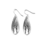 Tree Black & White Teardrop Earrings, Sterling Silver