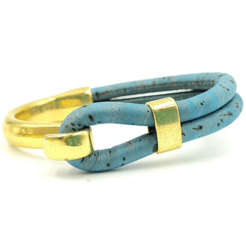 Pick Your Color- Gold Cork Hook Bracelet