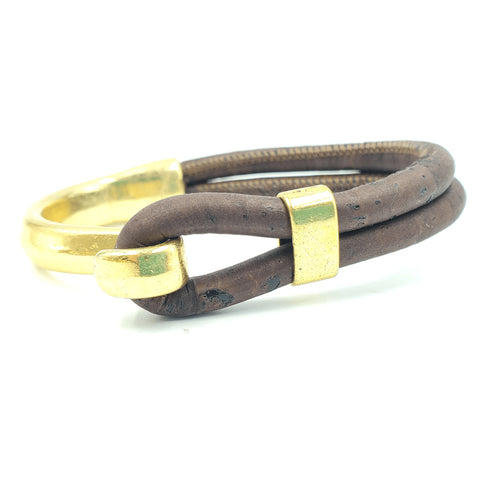 Pick Your Color- Gold Cork Hook Bracelet
