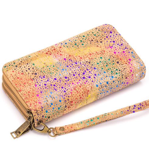 Rainbow Women's Zipper Double Clutch Wallet
