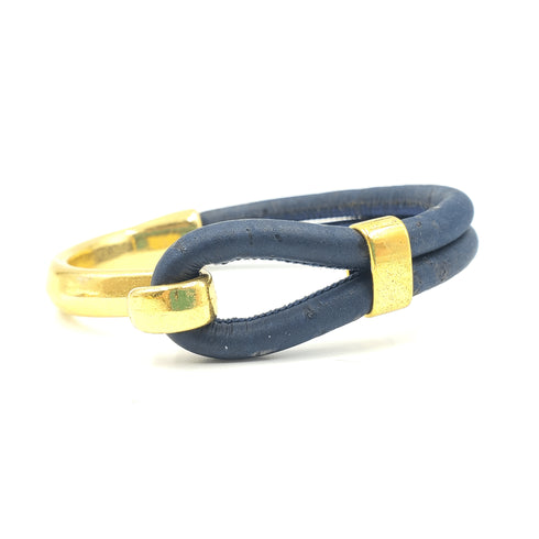 Pick Your Color- Gold Cork Hook Bracelet