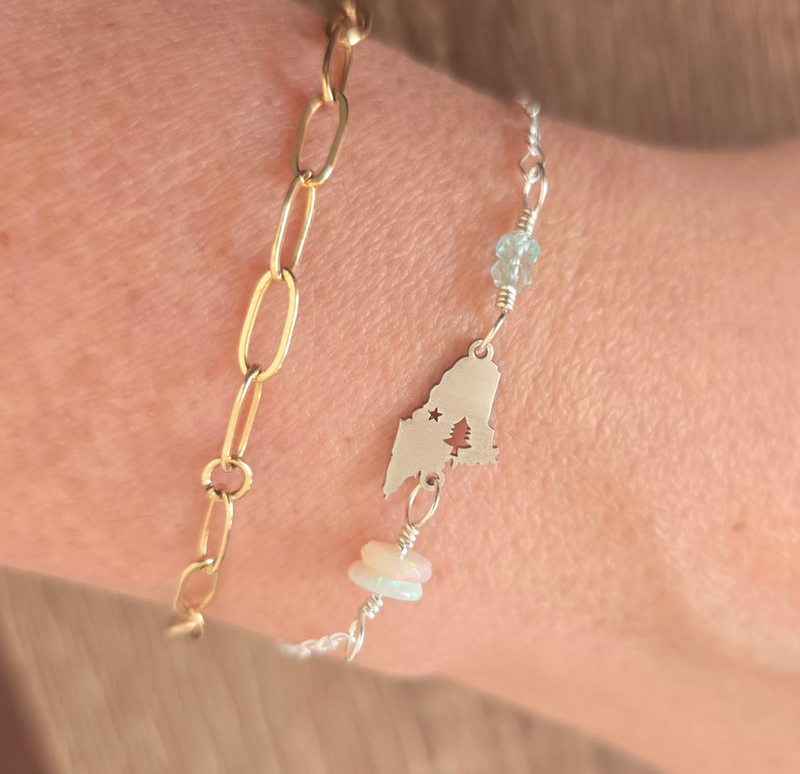 Offering permanent jewelry in southern Maine with our welded jewelry custom made for you. We offer tiered chain pricing , the best permanent jewelry prices, and 16 years of experience. 